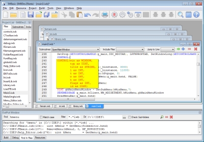 IWBasic editor